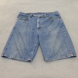 Levis 505 Denim Jean Shorts Mens 38 Blue Jorts Skater Y2K 90s